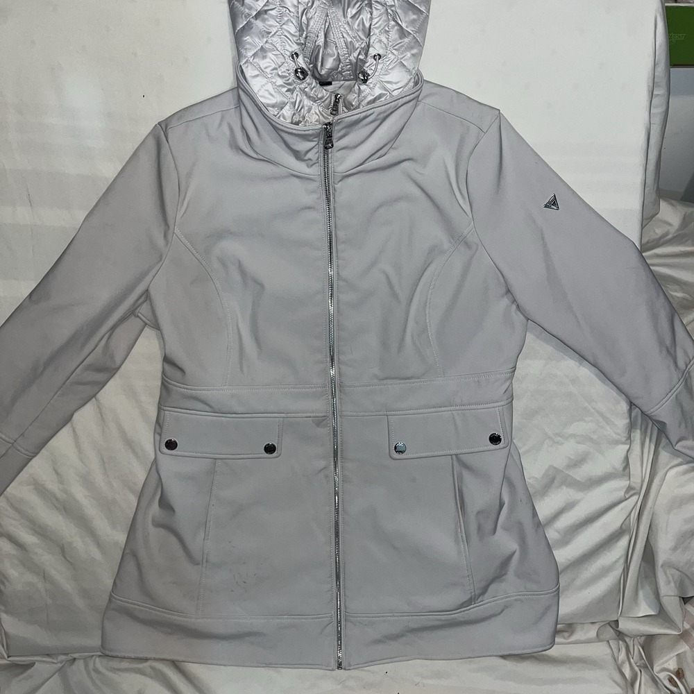 Guess Women's Hooded Winter Jacket Ski Coat Insulated Soft shell Size Xl